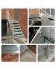 Picture of 3.0m Steel Staircase with Landing | 900mm wide tread| Fire Escape, Domestic, and Commercial Use | Hot Dip Galvanised or Self-Colour